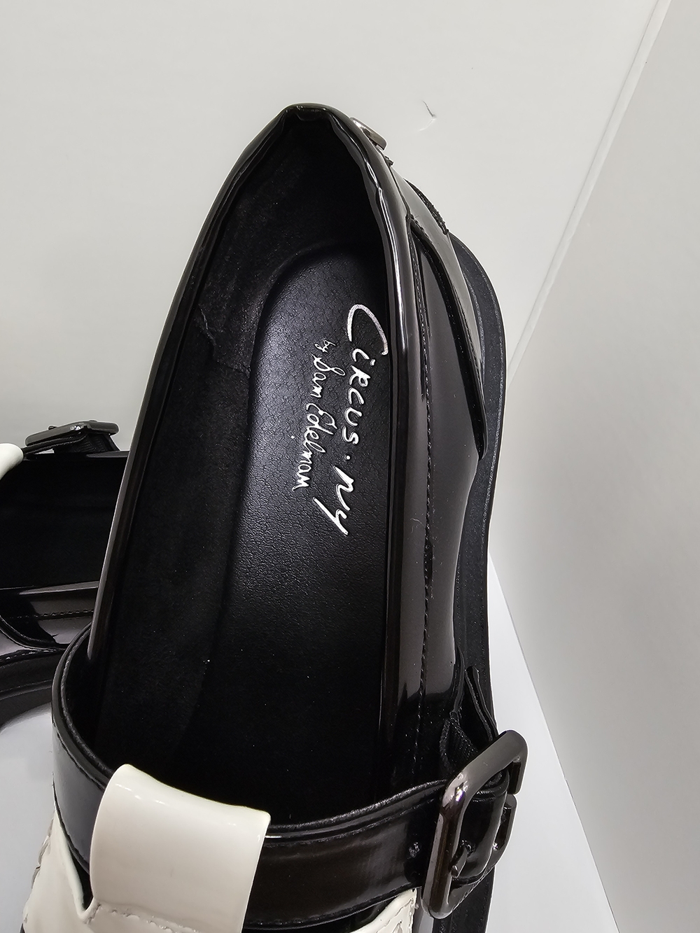 Circus NY by Sam Edelman B/W Lug Sole Platform Loafers Mary Janes 8.5 New wo Tag - Picture 4 of 7
